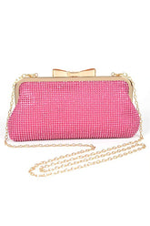 Womens Rhinestone Mesh Crystal  Clutch Bag | Zarnesh